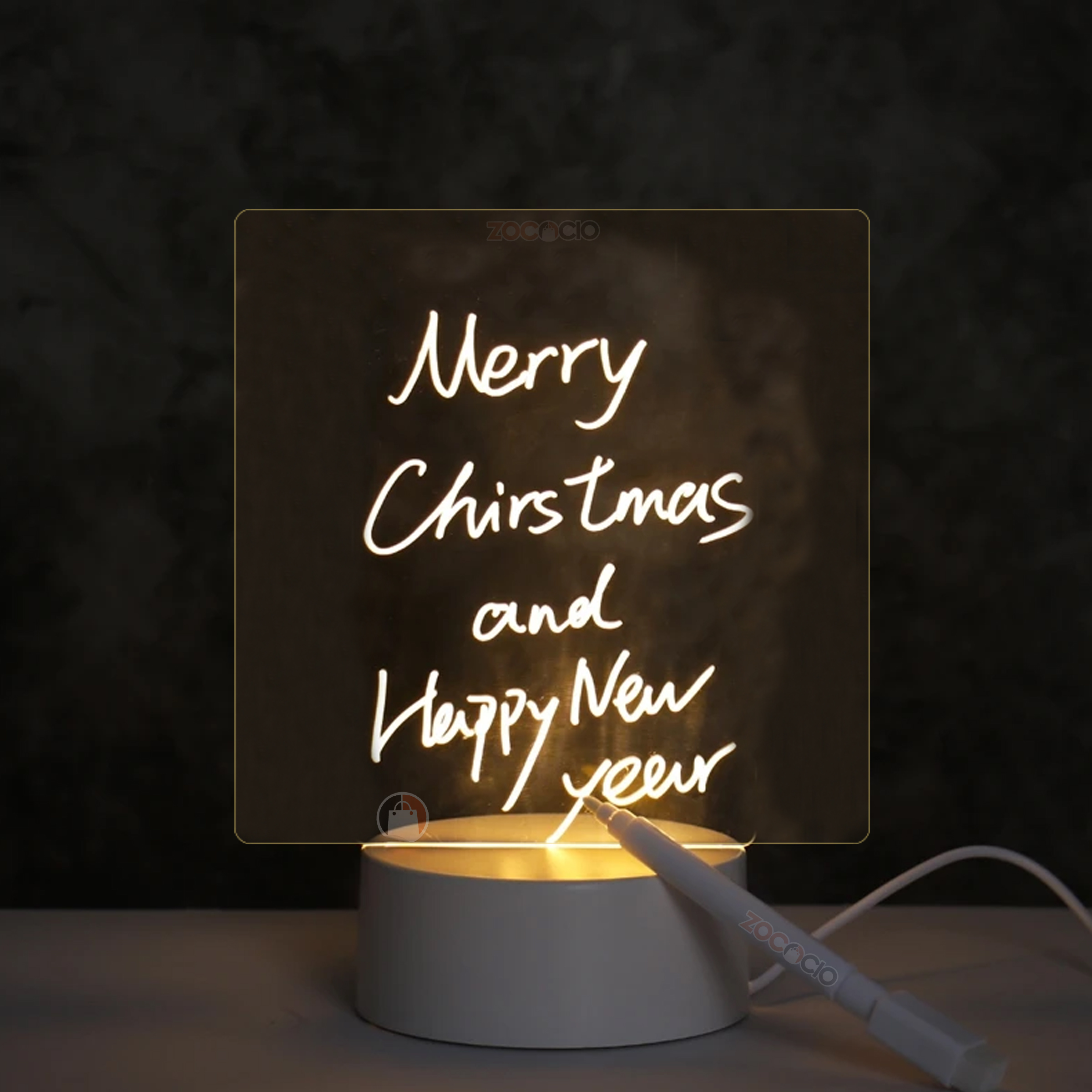 Lampara Creativa Tablero Led De Notas