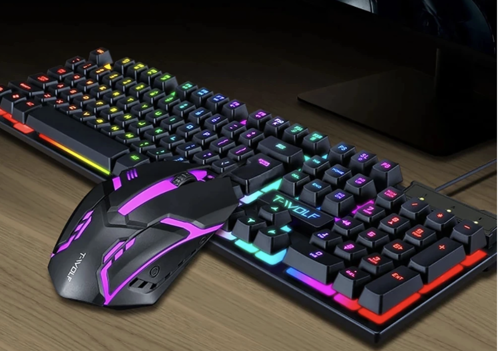 Combo teclado mouse retroiluminado