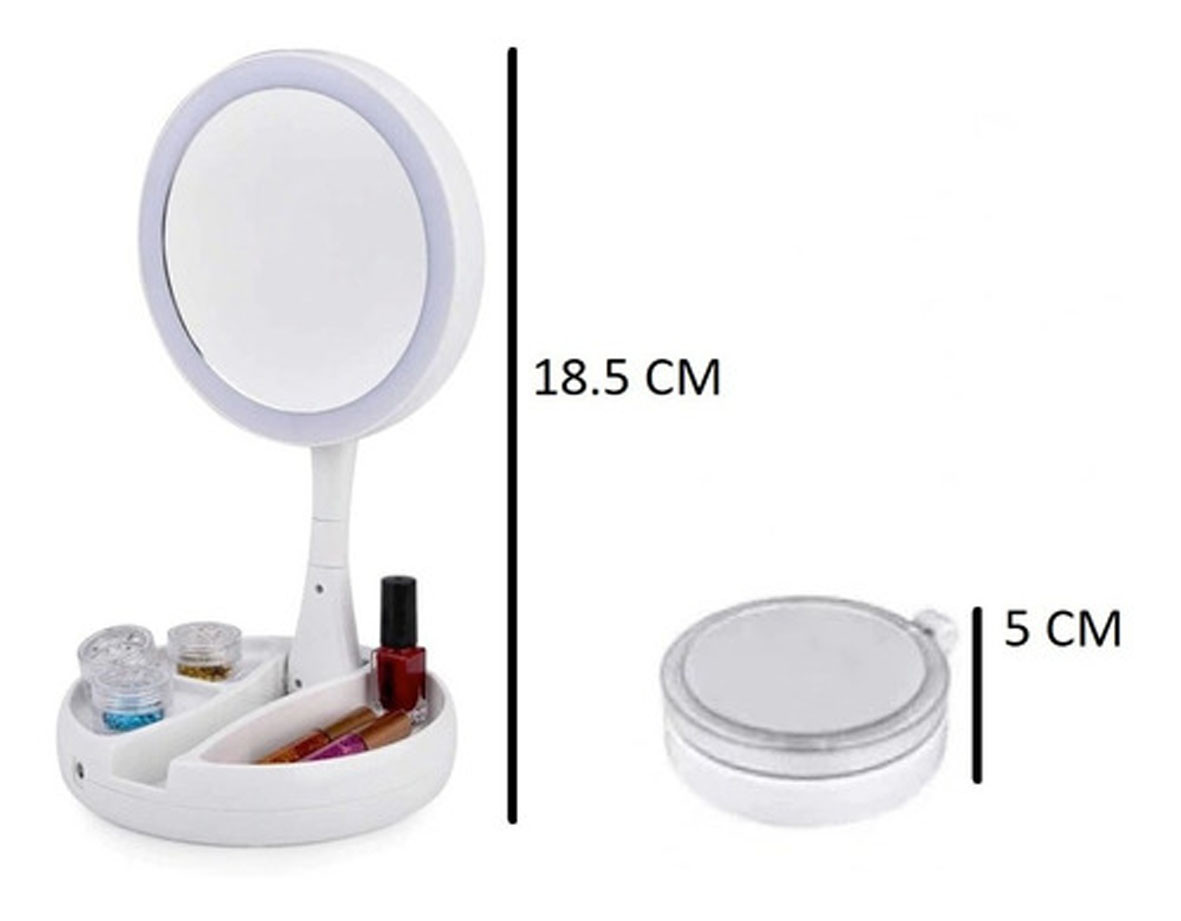 Espejo De Maquillaje Led Tocador Luz Dob - Imagen 3