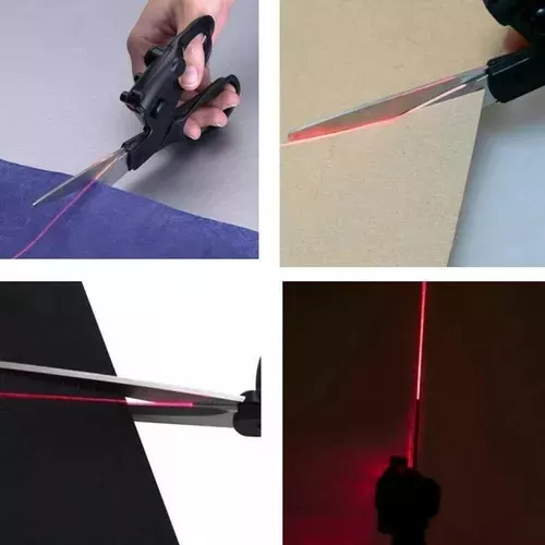 Tijeras con guía láser