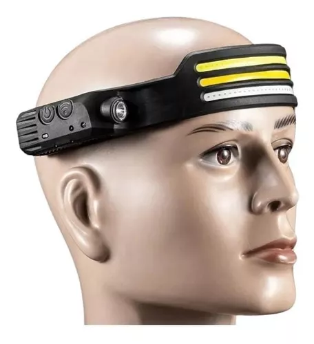 Linterna Frontal 3 Luces Led Alto Brillo