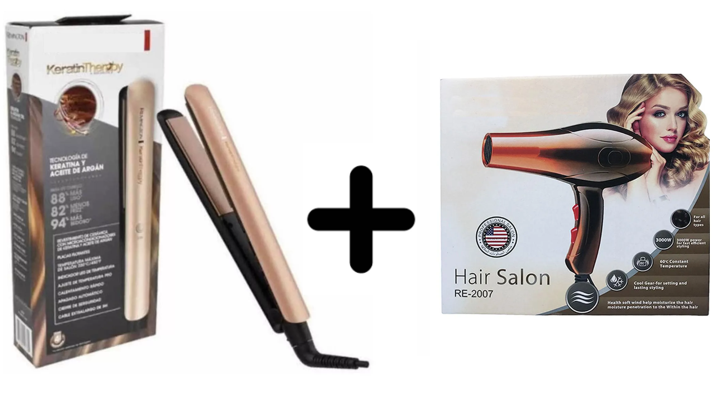 Plancha keratin + Secador 2007