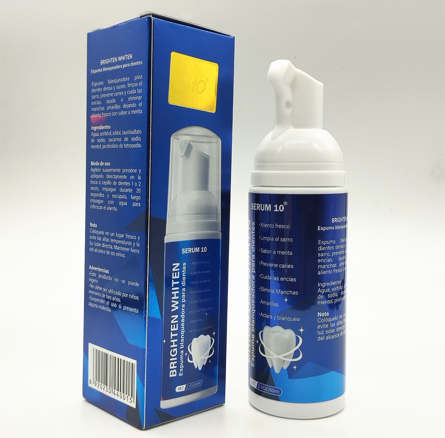 440015-ESPUMA ACLARANTE SERUM 10 OBS