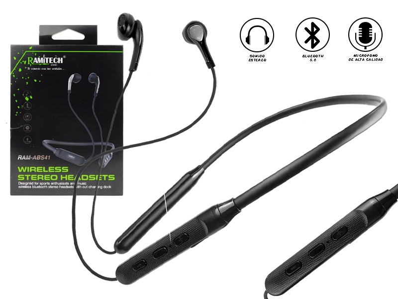 AUDIFONO CUELLO INALAMBRICO RAM-ABS41