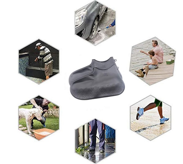 Zapatos de silicona para la lluvia