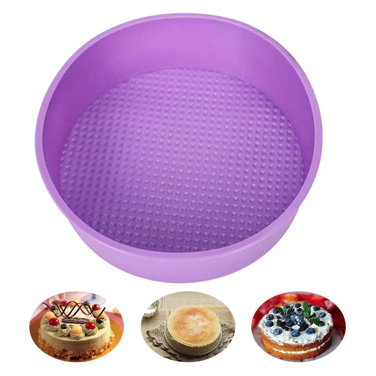 Molde Redondo De Silicona Para Hornear - Imagen 5