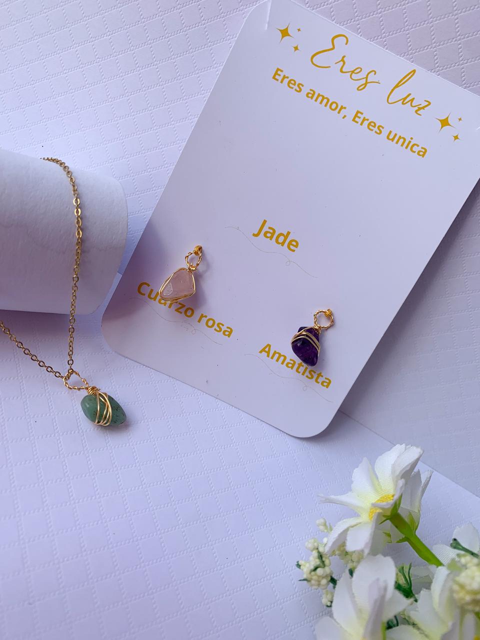 KIT ENERGIA (JADE, CUARZO ROSA, AMATISTA