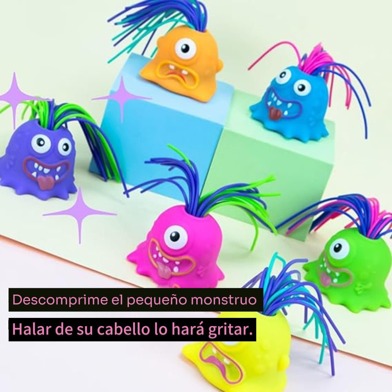 SCARED MONSTER ANTI-ESTRÉS MECHAS LOCAS