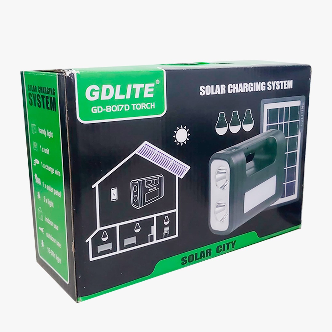 LINTERNA CON PANEL SOLAR Y ALTAVOZ TORCH