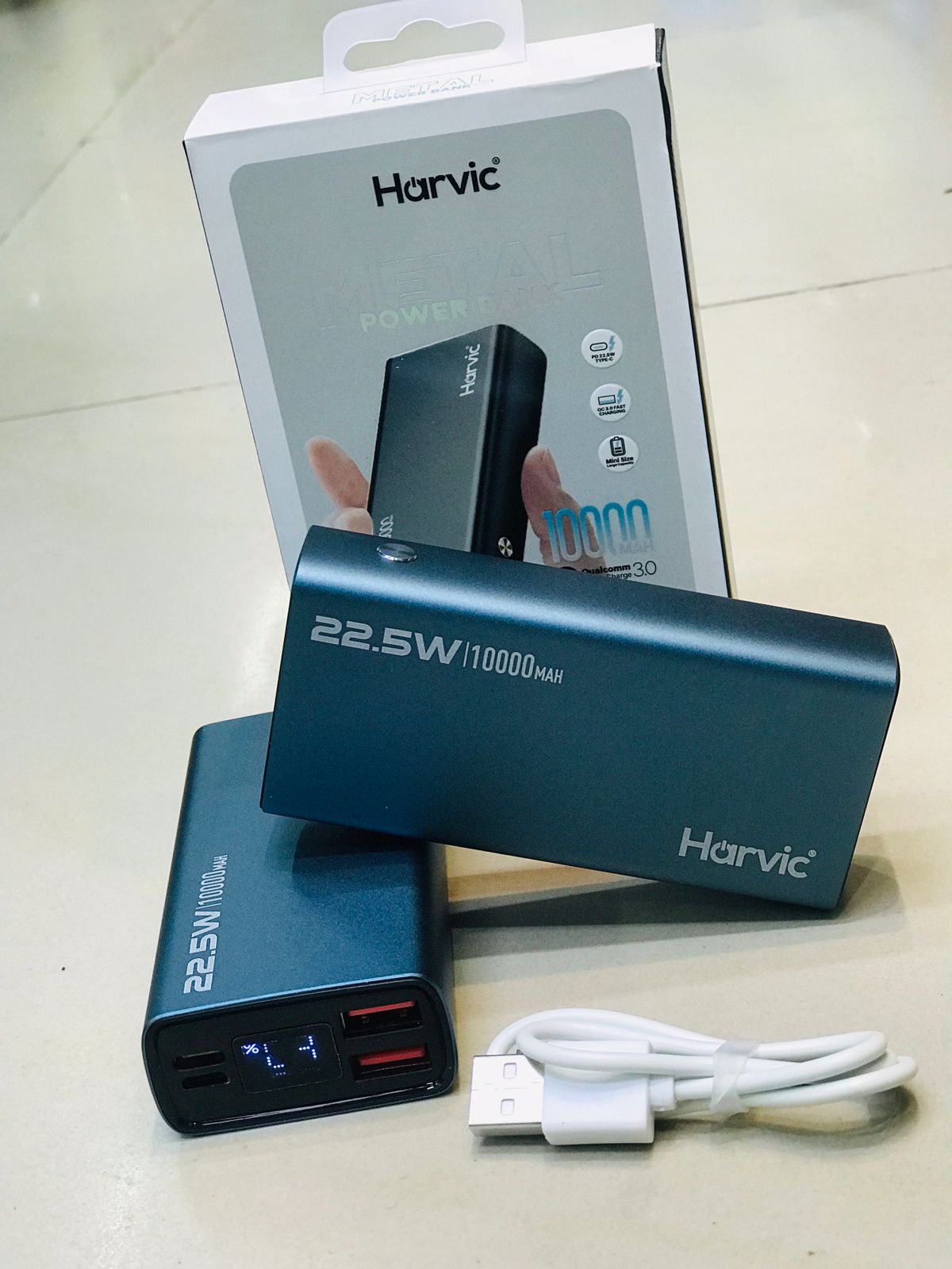 POWERBANK HARVIC METÁLICO CON PUERTO USB