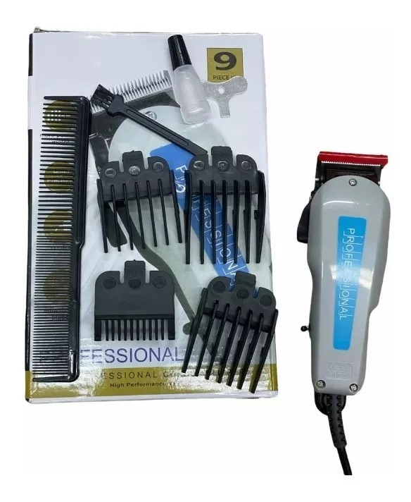 Maquina Peluquería Profesional Kit 9 Pz
