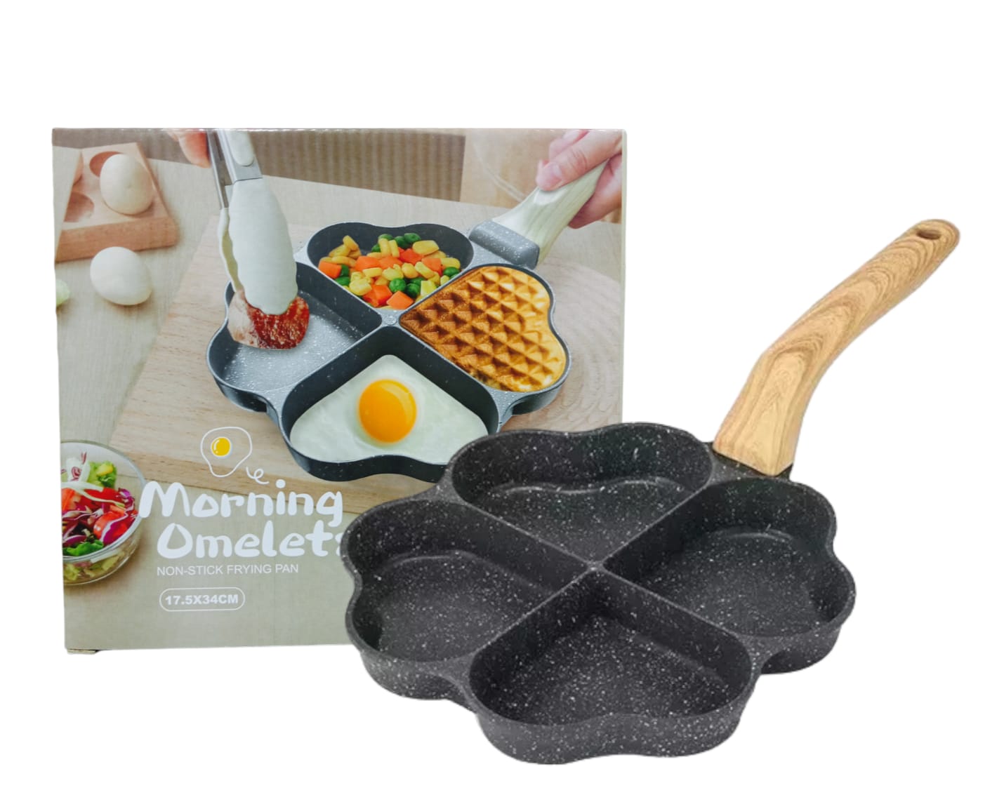 SARTEN 4 DIVISIONES CORAZON 073-2