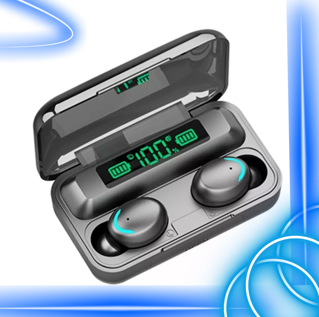 Audífonos in ear inalámbricos F9 negro