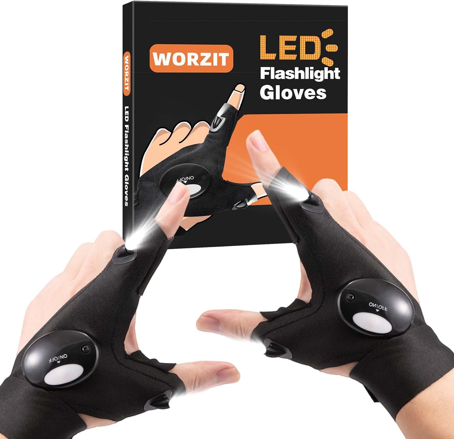 Guantes Con Linterna Luz Led Ligeros - Imagen 5