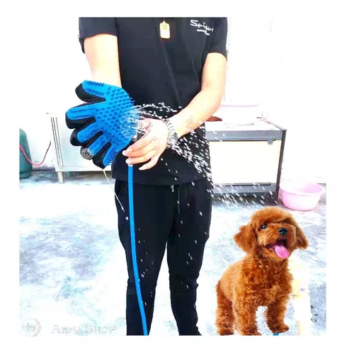 guante con manguera para perros