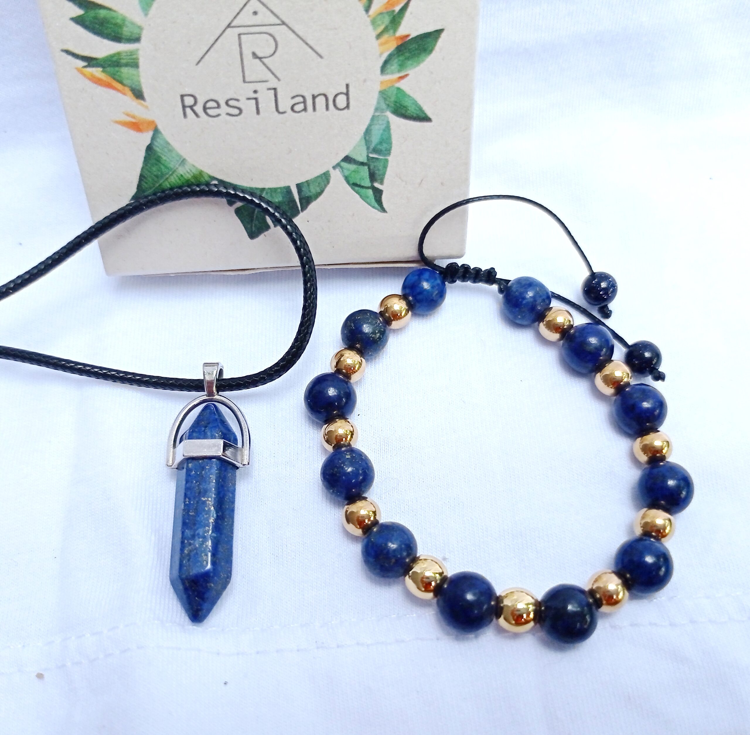 Combo Lapislázuli (Colgante + Pulsera)