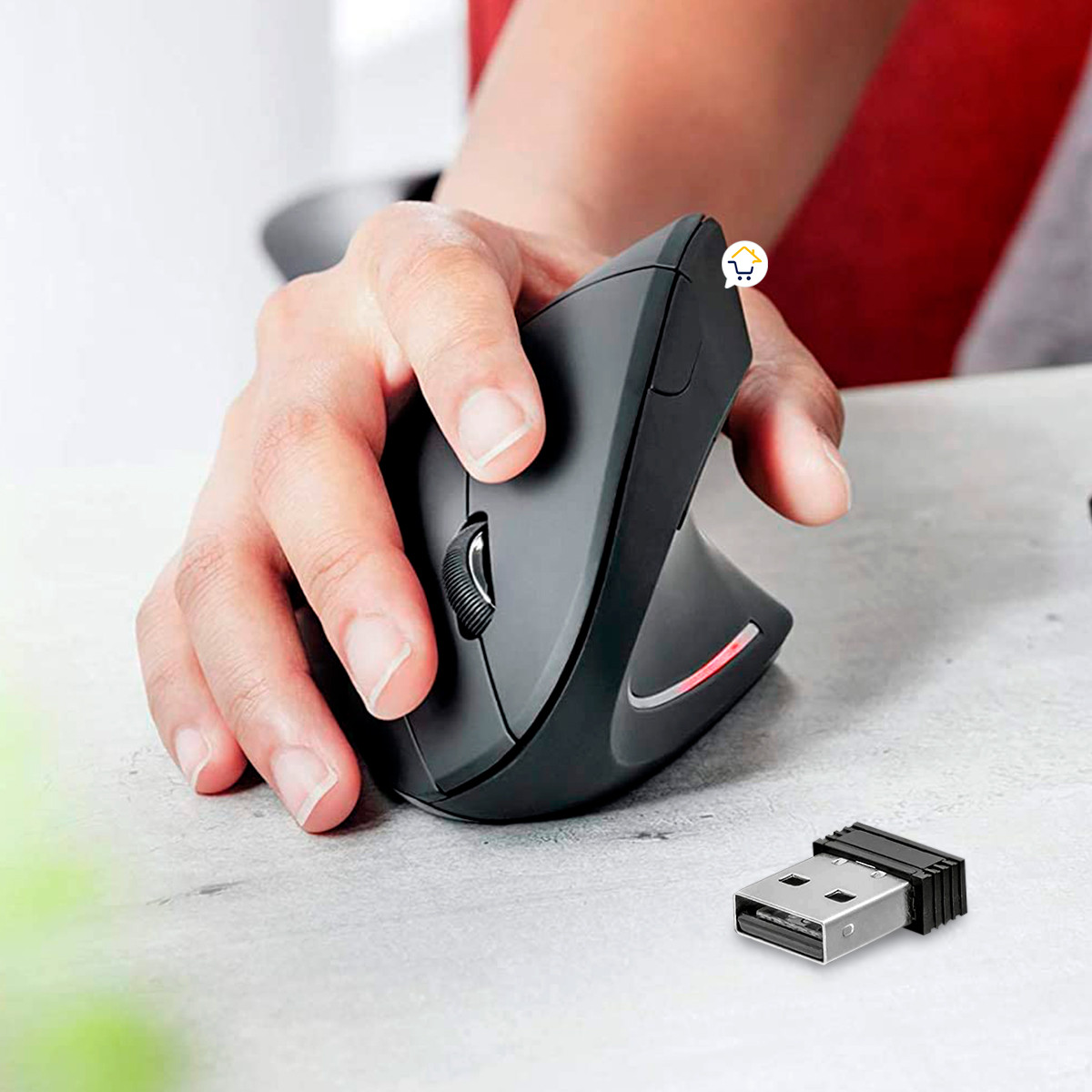 Mouse Vertical Ergonómico D05