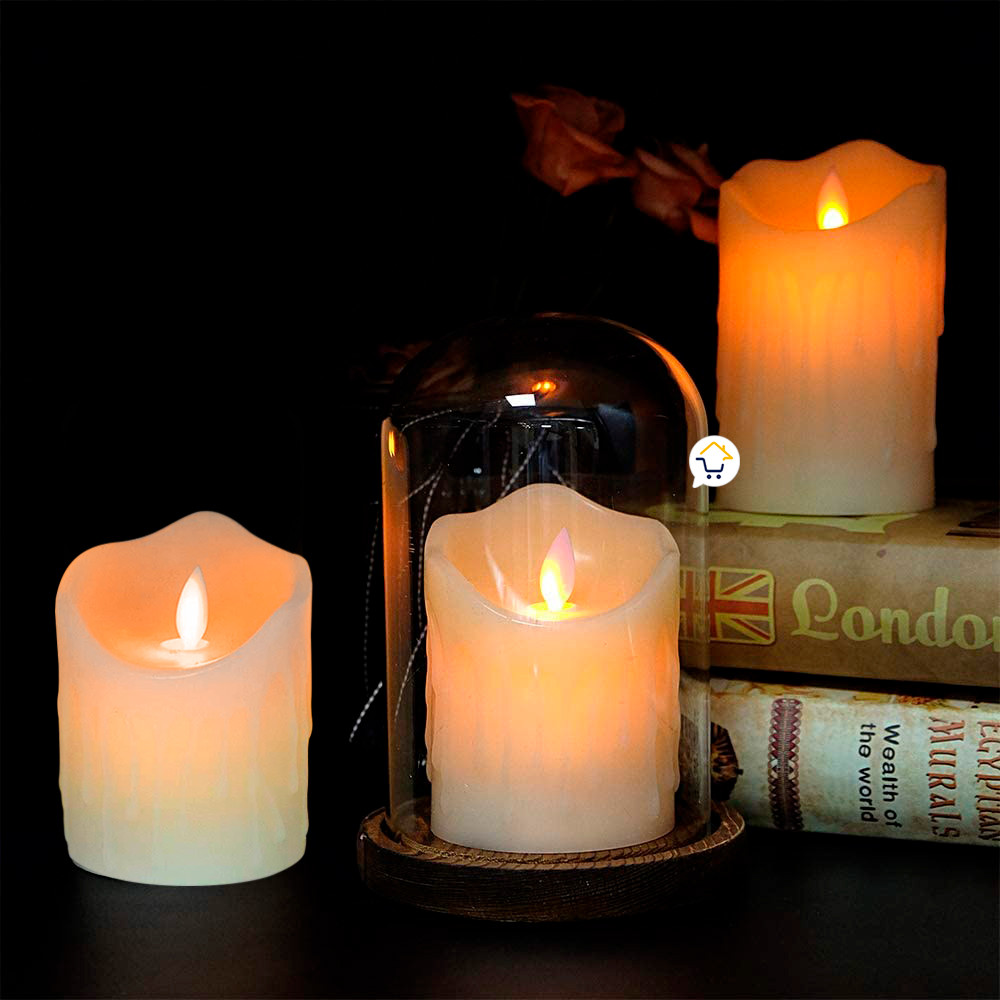 Vela LED Mediana Real Parafina WP17043-1