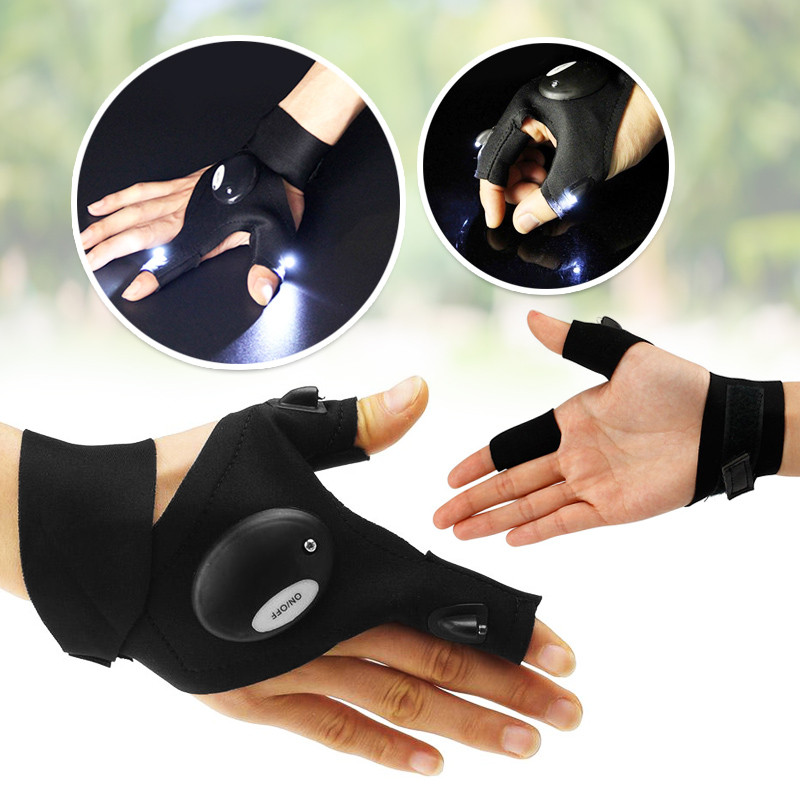 Guante Linterna Luz LED Camping AE-232