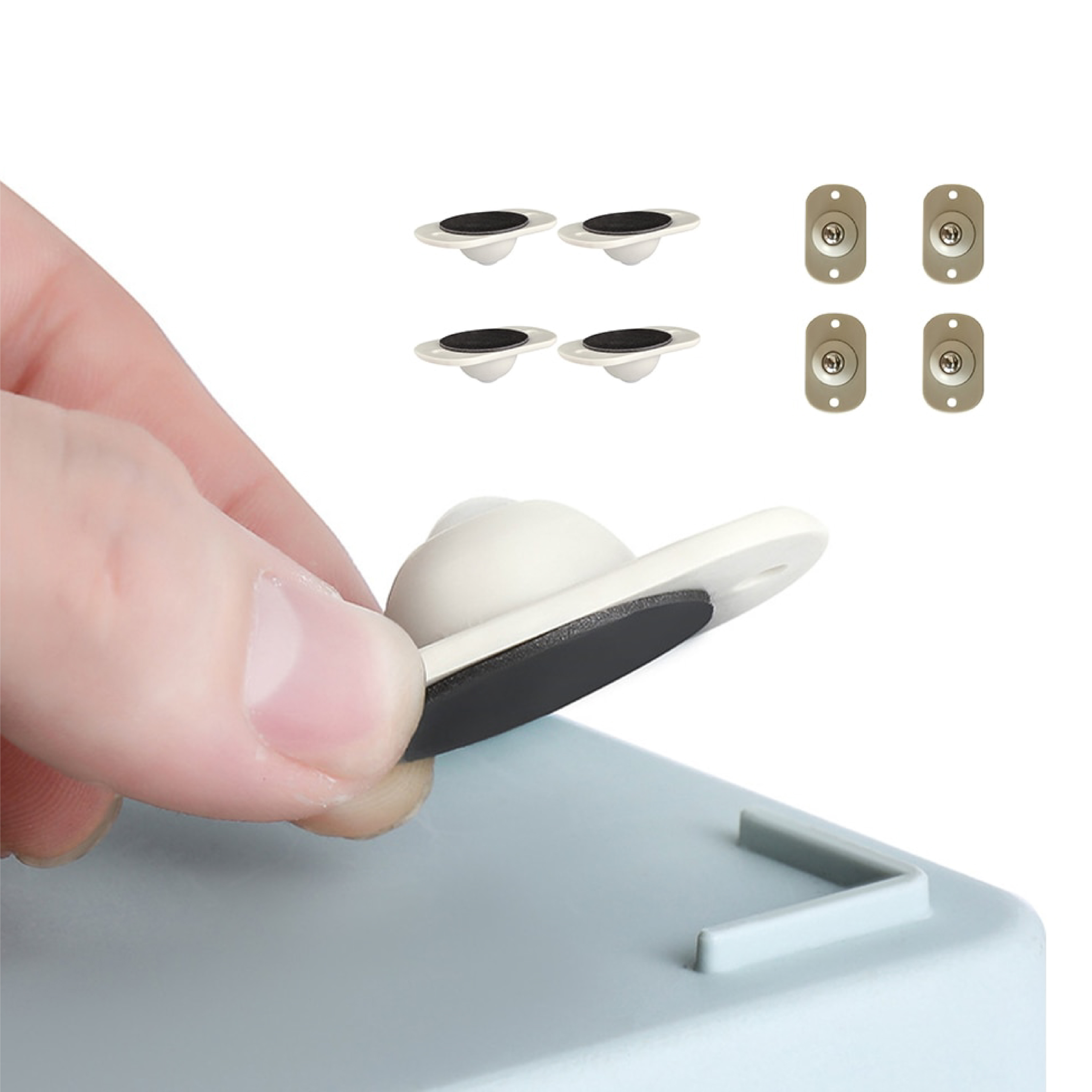 Ruedas adhesivas para muebles - Imagen 2