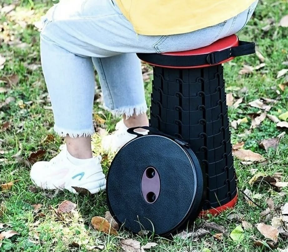 Silla butaca plegable retractil redonda