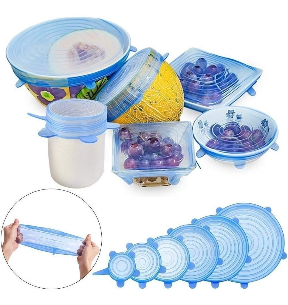 Tapas en silicona multiusos x 6