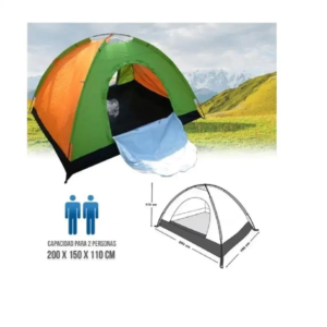 Carpa Camping Para 2 Personas Impermeabl