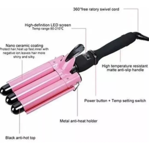 Pinza De Cabello Ondas De Sirena Rizador
