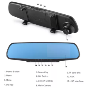 ESPEJO RETROVISOR DOBLE CAMARA
