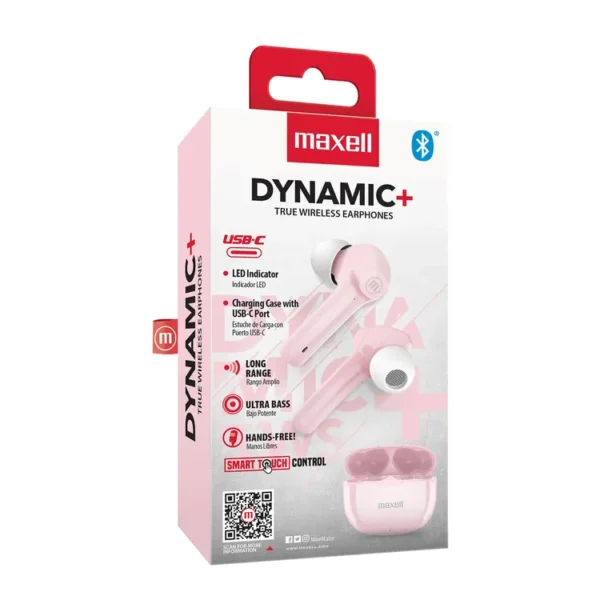 Audifono MAXELL Inalambricos Bluetooth In Ear TWS Dynamic Rosado - Imagen 5