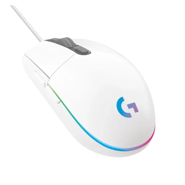 Mouse LOGITECH Alámbrico Gaming G203 Blanco