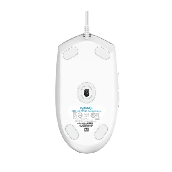 Mouse LOGITECH Alámbrico Gaming G203 Blanco - Imagen 5