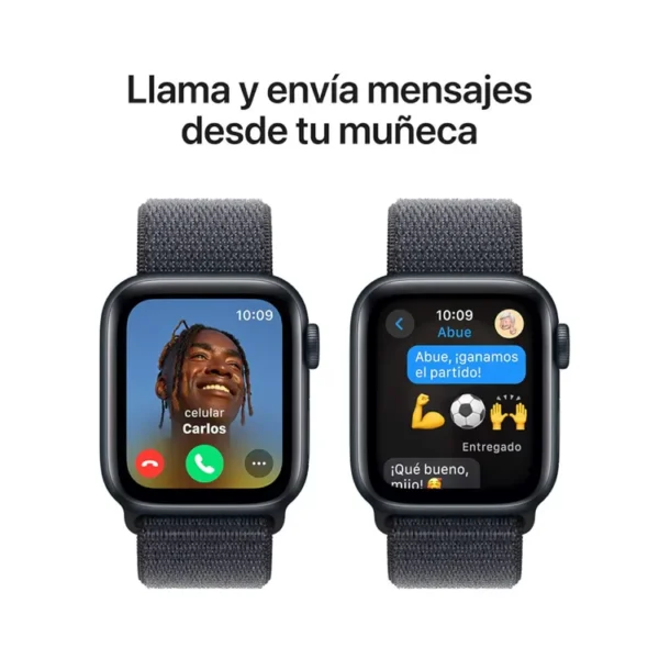 Apple Watch SE GPS de 40 mm Caja de Aluminio en Azul Medianoche, Correa Loop Deportiva Tinta Talla S|M|L - Imagen 4