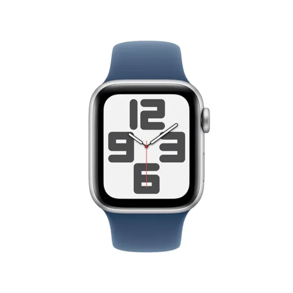 Apple Watch SE GPS de 40 mm Caja de Aluminio en Plata, Correa Deportiva Azul Denim Talla S|M - Imagen 2