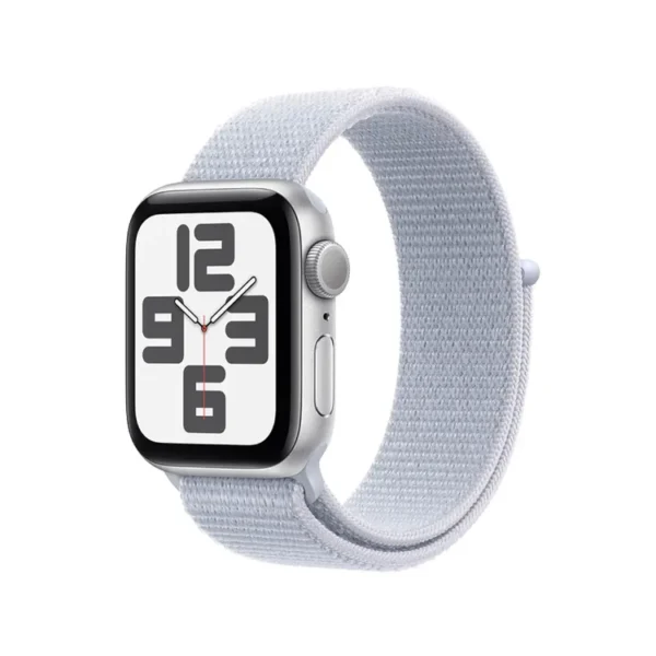 Apple Watch SE GPS de 40 mm Caja de Aluminio en Plata, Correa Loop Deportiva Azul Nube Talla S|M|L