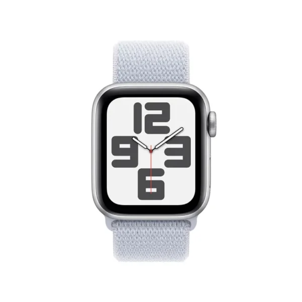 Apple Watch SE GPS de 40 mm Caja de Aluminio en Plata, Correa Loop Deportiva Azul Nube Talla S|M|L - Imagen 2