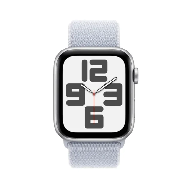 Apple Watch SE GPS de 44 mm Caja de Aluminio en Plata, Correa Loop Deportiva Azul Nube Talla S|M|L - Imagen 2
