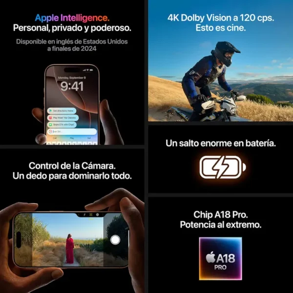 iPhone 16 Pro 1TB Titanio Negro - Imagen 7
