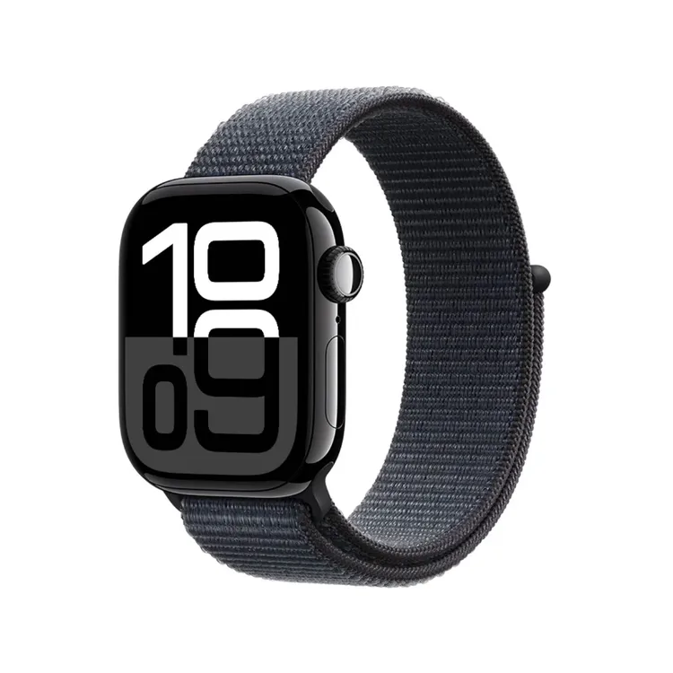Apple Watch Series 10 GPS de 42 mm Caja de Aluminio en Negro Azabache, Correa Loop Deportiva Tinta Talla S|M|L