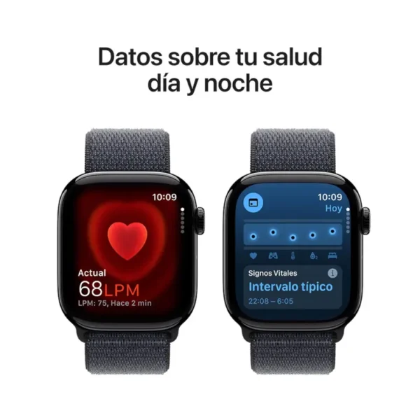 Apple Watch Series 10 GPS de 42 mm Caja de Aluminio en Negro Azabache, Correa Loop Deportiva Tinta Talla S|M|L - Imagen 5