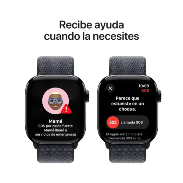 Apple Watch Series 10 GPS de 42 mm Caja de Aluminio en Negro Azabache, Correa Loop Deportiva Tinta Talla S|M|L - Imagen 6