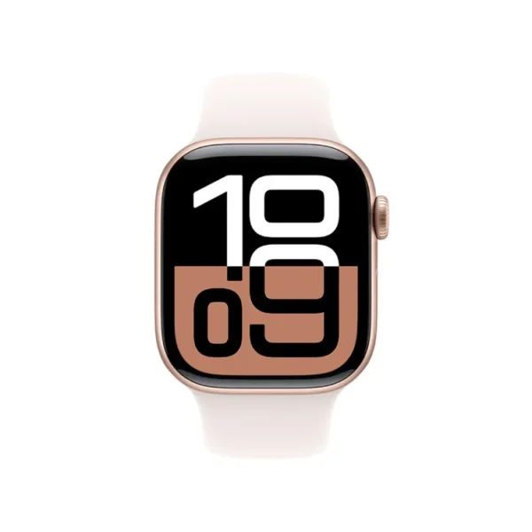 Apple Watch Series 10 GPS de 42 mm Caja de Aluminio en Oro Rosa, Correa Deportiva Rosa Rubor Talla S|M - Imagen 2