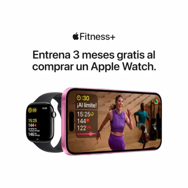 Apple Watch Series 10 GPS + Cellular de 46 mm  Caja de Titanio Pizarra, Correa Deportiva Negra Talla S|M - Imagen 10