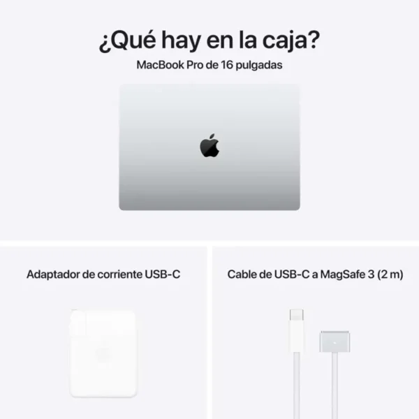 Macbook Pro 16" Pulgadas Chip M4 Pro CPU 14 núcleos GPU 20 núcleos - RAM 24GB - SSD 512GB - Plata - Imagen 8