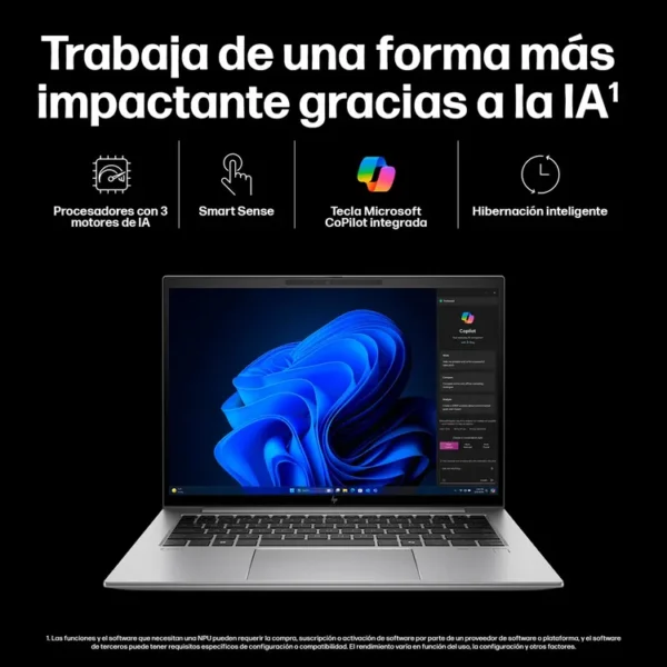 Computador Portátil HP Zbook 14" Pulgadas FireFly G11 - Intel Core Ultra 7 - RAM 32GB - Disco SSD 1 TB  - Plateado - Imagen 10