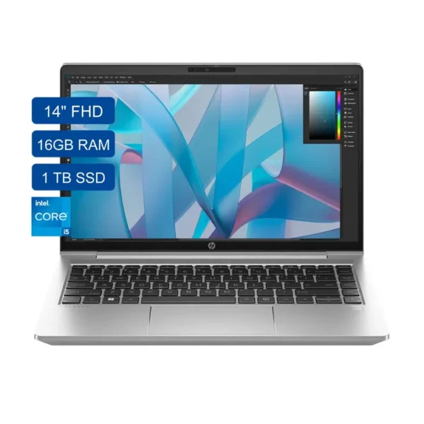 Computador Portátil HP ProBook 14" Pulgadas PB440 G10 Táctil -  Intel Core i5 - RAM 16GB - Disco SSD 1 TB  - Plateado - Imagen 2