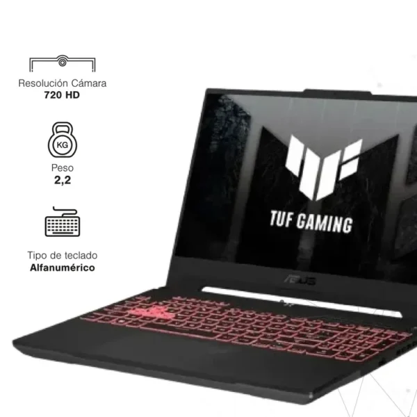 Computador Portátil Gamer ASUS TUF 15.6" Pulgadas FA507NUR - AMD Ryzen 7 - RAM 16GB - Disco SSD 512 GB - Gris - Imagen 7