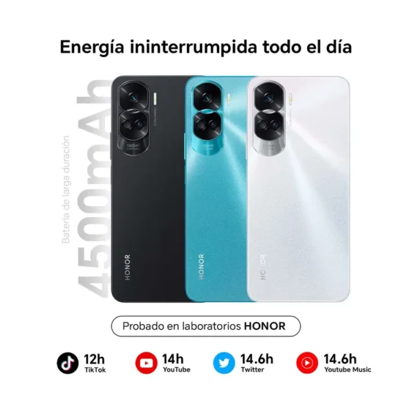 Celular HONOR 90 LITE 256GB 5G Negro - Imagen 10