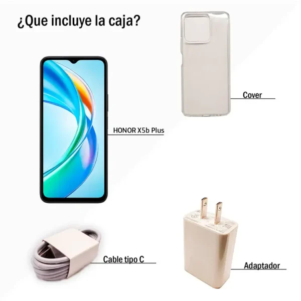Celular HONOR X5b Plus 256GB Negro - Imagen 3
