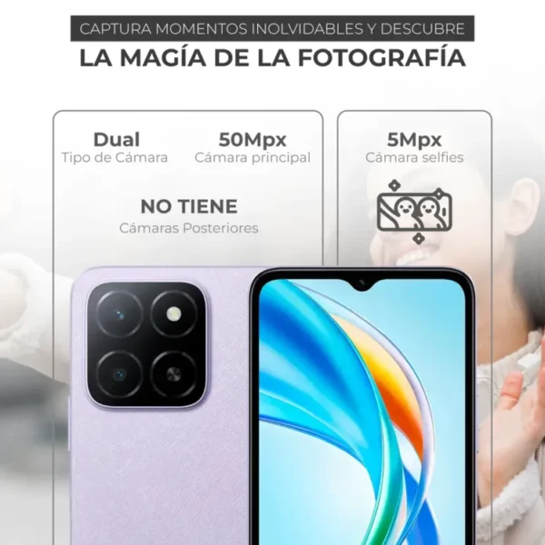 Celular HONOR X5b Plus 256GB Purpura - Imagen 4